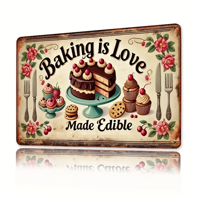 Kitchen Baking Tins - Декор для комнаты: Винтажная металлическая табличка