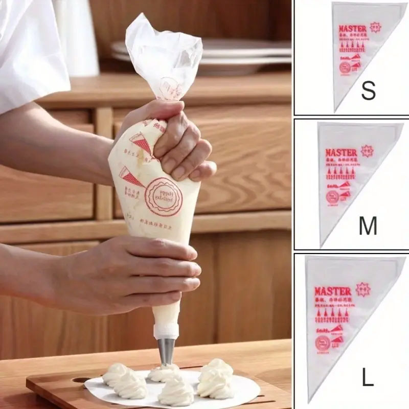 Piping Bag Disposable - 100 шт. толстые одноразовые кондитерские мешки,