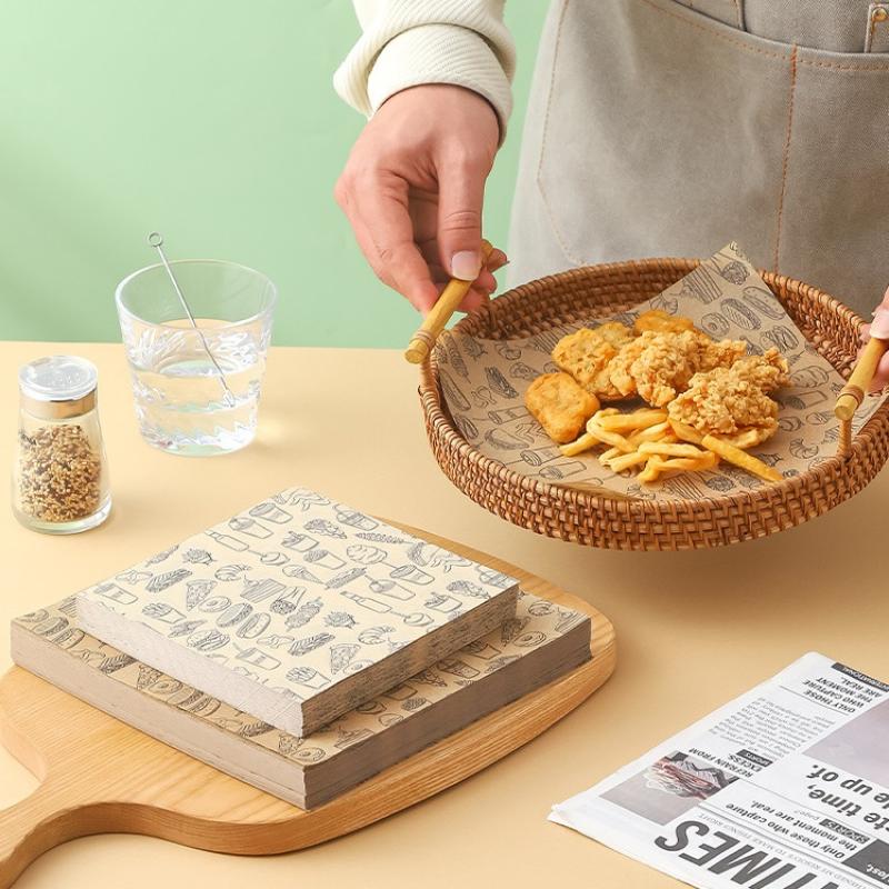 100 шт., маслостойкая обертка  – обзор и цена Kitchen Baking Paper
